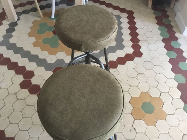 Taburetes retro estilo industrial