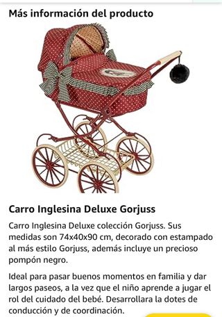 Carrito bebe reborn de Gorjuss- perfecto Navidad