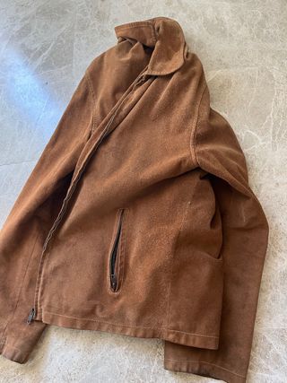 chaqueta de ante