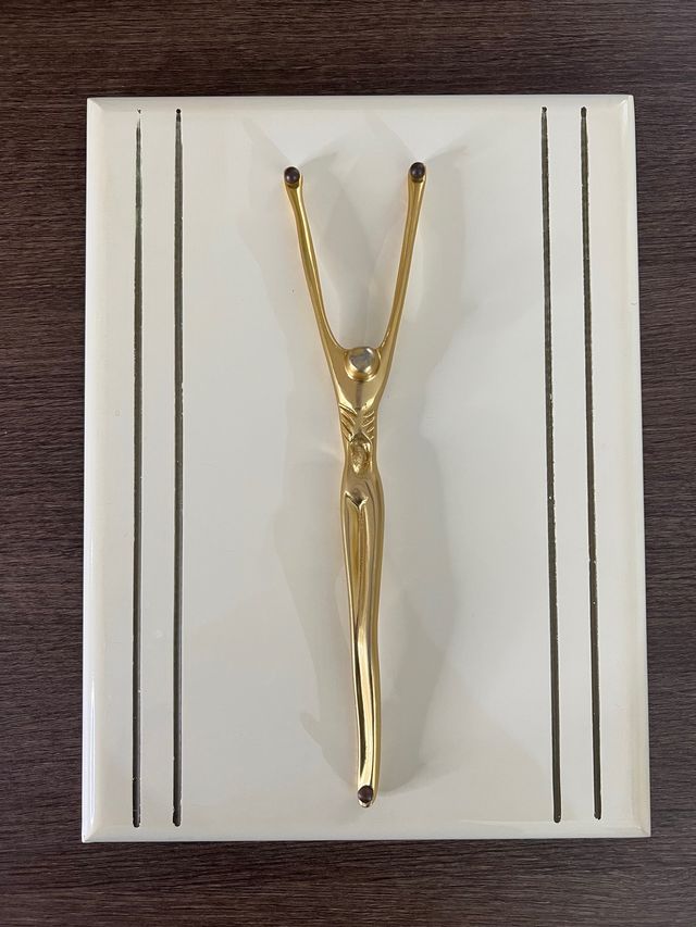 Quadro crocifisso dorato (30x40) moderno