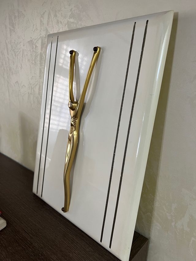 Quadro crocifisso dorato (30x40) moderno