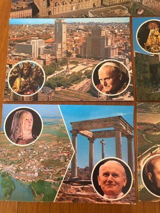 postales de la visita del Papa Juan Pablo 1982