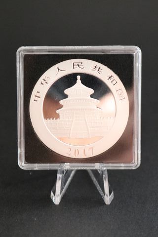 🇨🇳 Moneda onza de plata Panda 2017 China Yuan