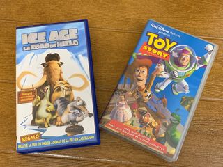 Toy Story y Ice Age (VHS)