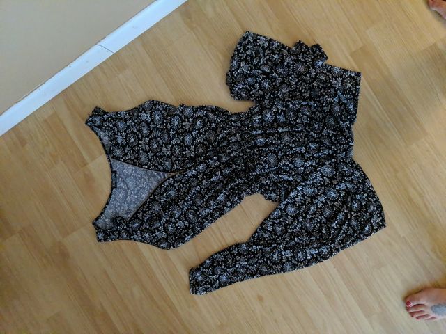 Mono flores largo tela fresquita