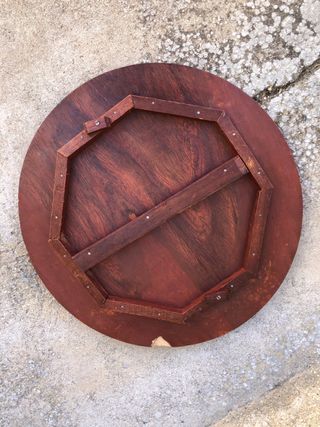 Mesa Auxiliar Madera Tallada India