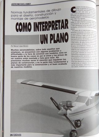 Aeromodelismo RCModel  INTERPRETACION DE PLANOS