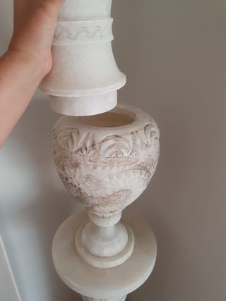 Lampara mármol antigua