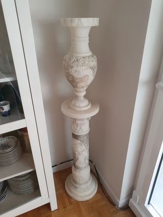 Lampara mármol antigua