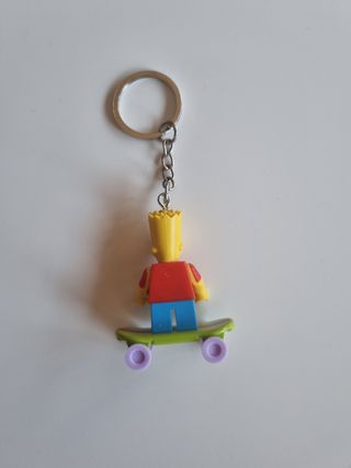 Llavero Bart Simpson Lego compatible