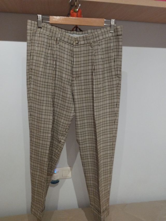 PANTALÓN MANGO CUADROS