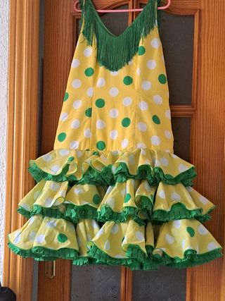 FERIA!! VESTIDO DE FLAMENCA  CORTO 44