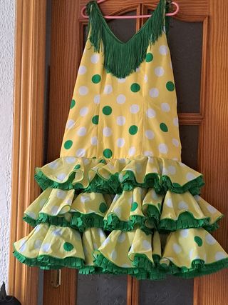 FERIA!! VESTIDO DE FLAMENCA  CORTO 44
