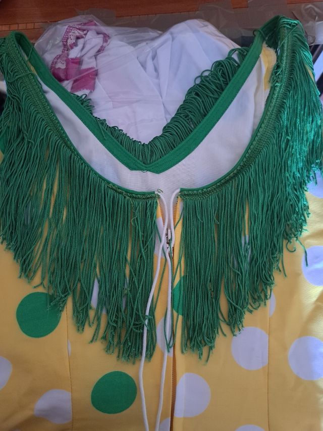 FERIA!! VESTIDO DE FLAMENCA CORTO 44