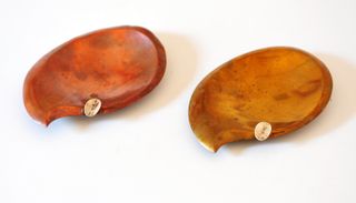 2 ceniceros vintage de metal. Color bronce y cobre