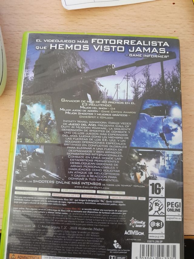 call of duty modern warfere 4 xbox 360