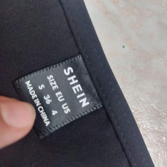 top blusa negro shein