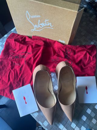 zapatos mujer Lou Botin con caja y factura