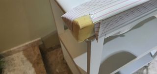 Bañera cambiador con estantes ratita rosa