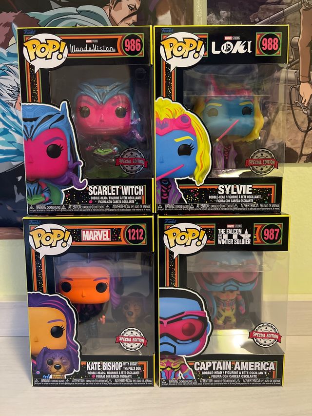 Pack Funko Pop Marvel Blacklight