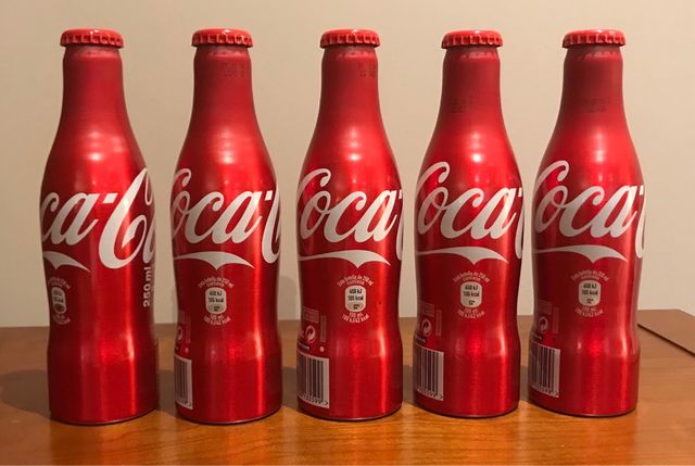 Botella Coca Cola Coke aluminio 250 ml