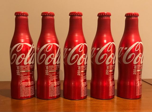 Botella Coca Cola Coke aluminio 250 ml