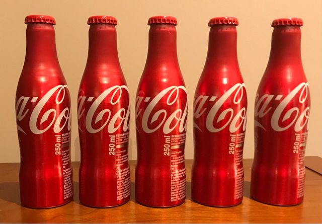 Botella Coca Cola Coke aluminio 250 ml