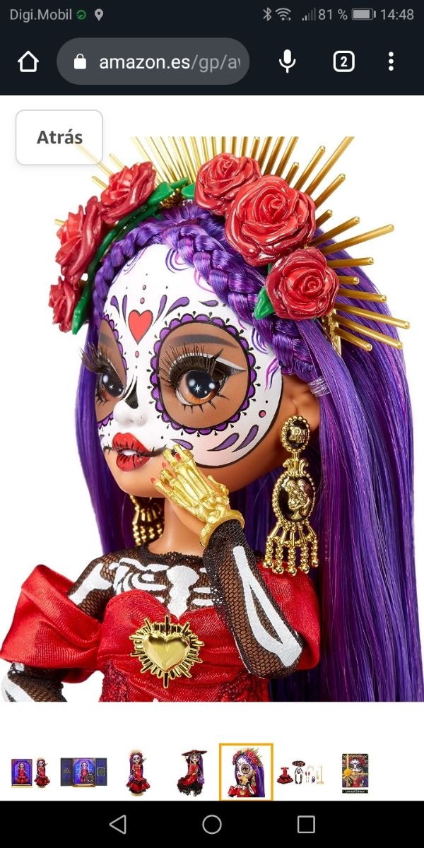 Muñeca  Catrina Día de los muertos Rainbow 2022.