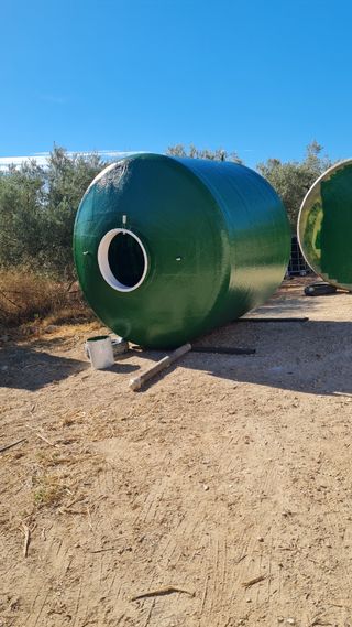 Depósitos 15000L agua poliester aljibes