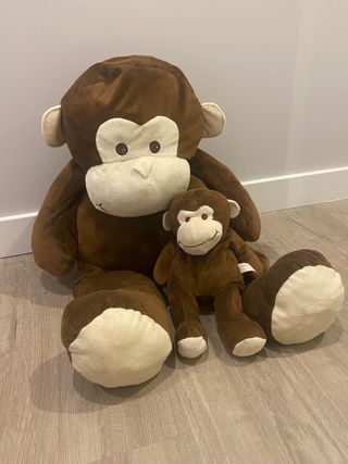 Peluche Mono y bebe