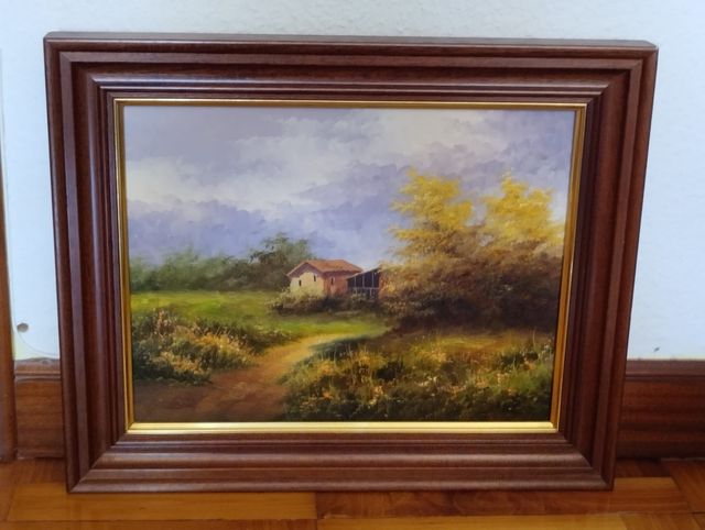 Cuadros con marco de madera