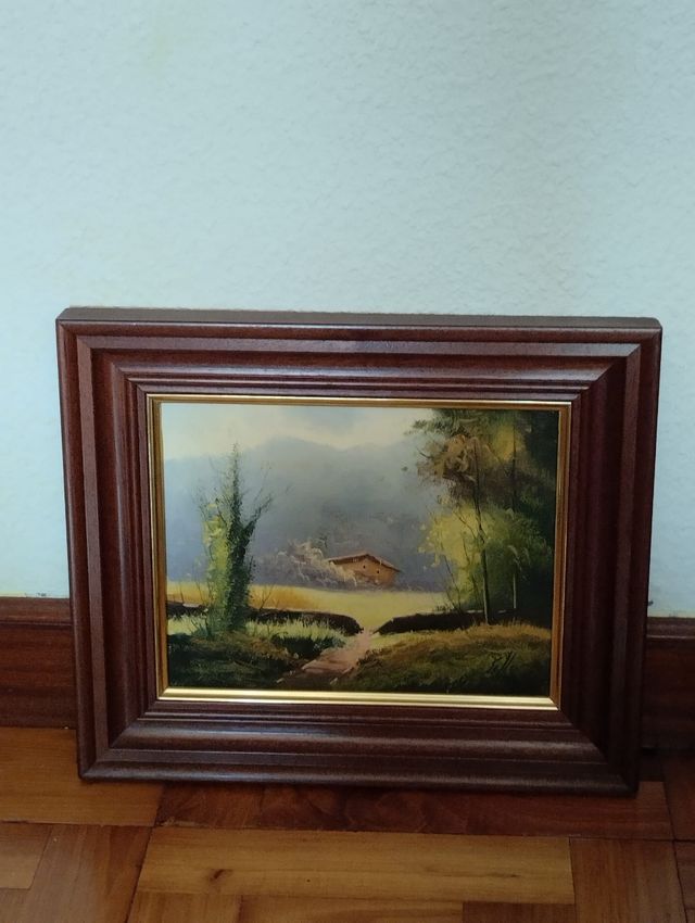 Cuadros con marco de madera