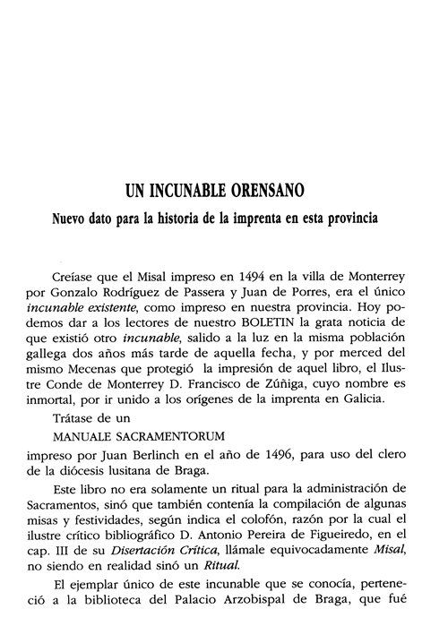 [NUMERADO]. AS ORIXES DA IMPRENTA EN GALICIA. 