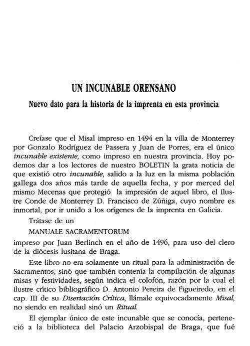 [NUMERADO]. AS ORIXES DA IMPRENTA EN GALICIA. 