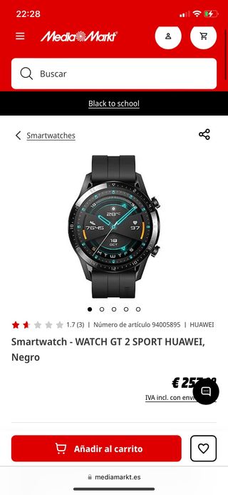 Smartwatch - WATCH GT 2 SPORT HUAWEI