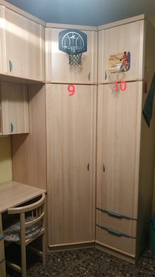 DORMITORIO JUVENIL MADERA HAYA