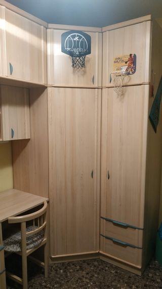 DORMITORIO JUVENIL MADERA HAYA