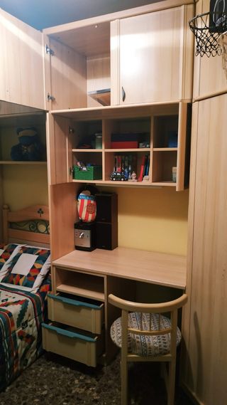 DORMITORIO JUVENIL MADERA HAYA