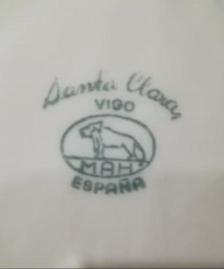 Vajilla Santa Clara de Vigo Antigua