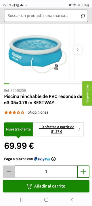Piscina Hinchable Bestway 3.05x76