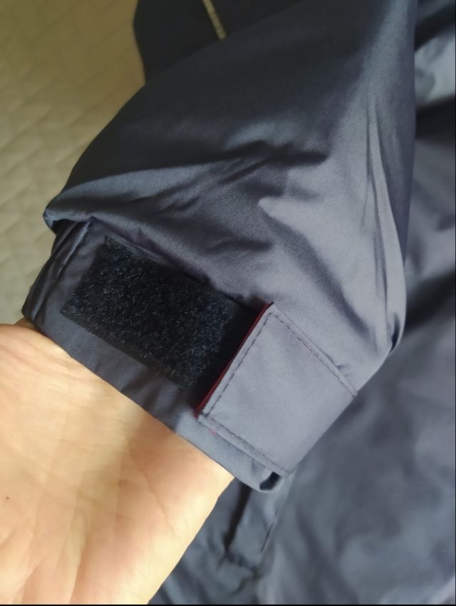 Giaccone blu traspirante con cartellino,  taglia X