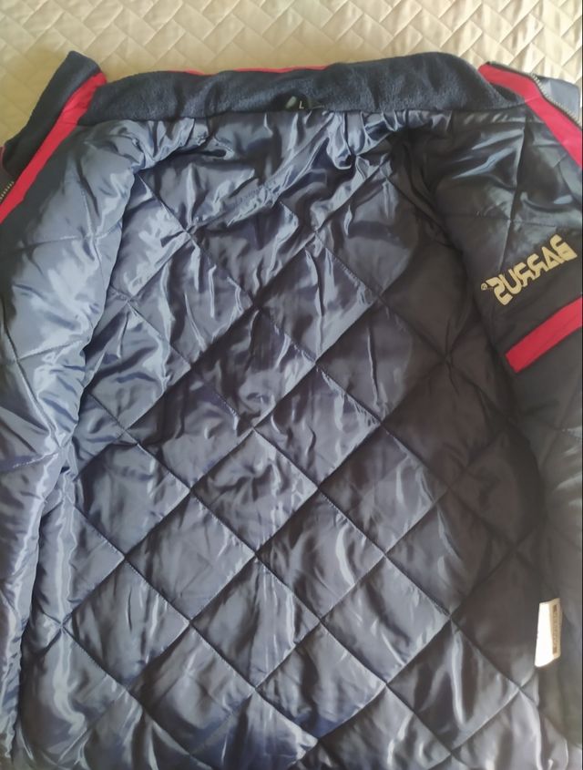 Giaccone blu traspirante con cartellino,  taglia X