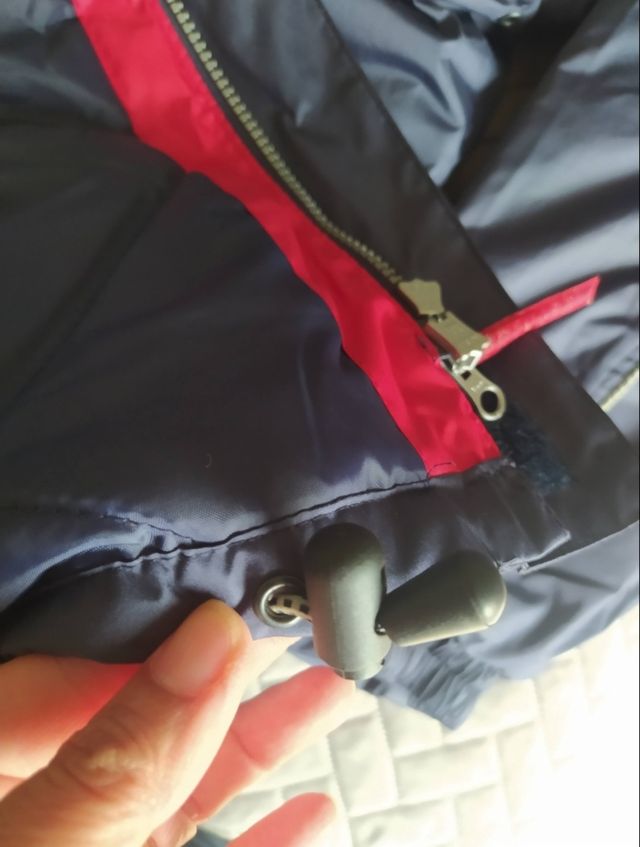 Giaccone blu traspirante con cartellino,  taglia X