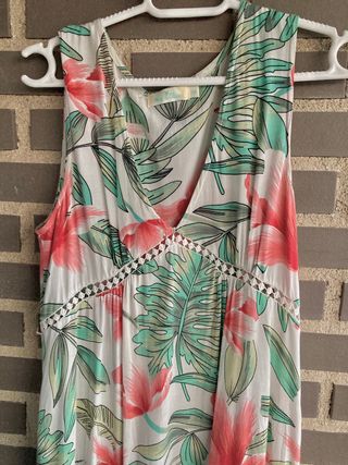 Vestido flores largo Hug& Clau