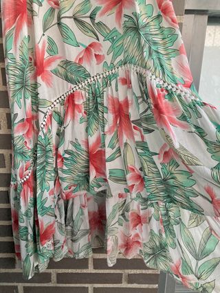 Vestido flores largo Hug& Clau