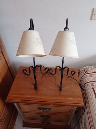 Espejo dormitorio color cerezo.