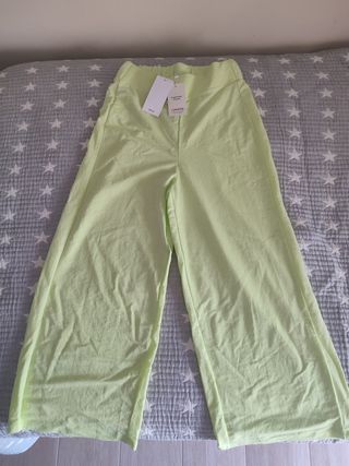 Pantalón culotte fluido Mango
