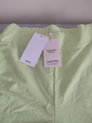 Pantalón culotte fluido Mango