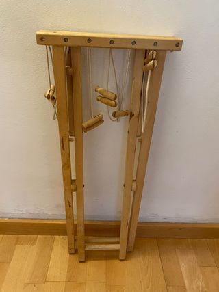 Tendero plegable de madera