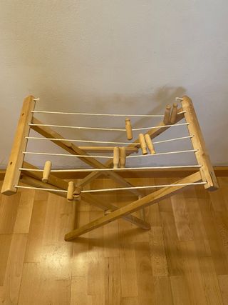 Tendero plegable de madera